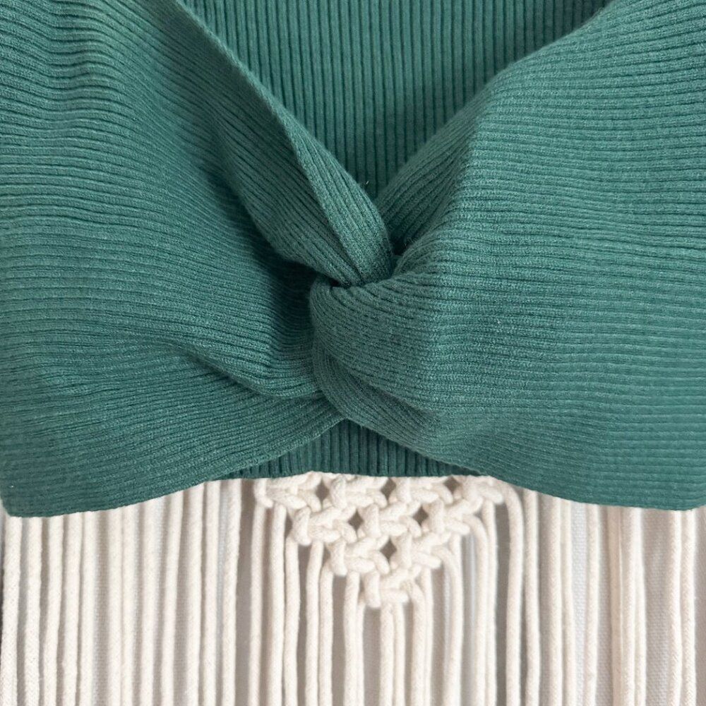 Idem Ditto NWT Twist Front “Out of the Woods” Top Pine Green M - Picture 2 of 7
